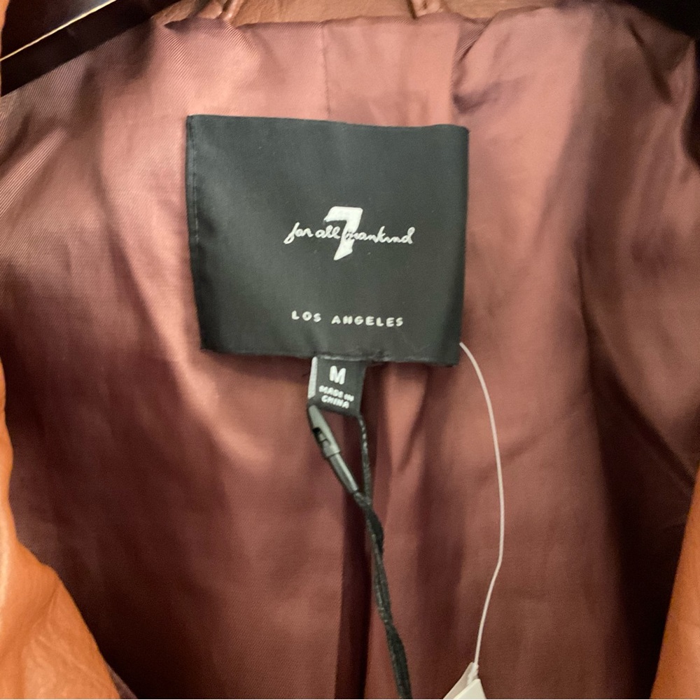 7 For All Mankind Vegan Leather Jacket - NWT - Medium - Picture 6 of 14